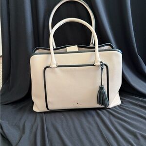 Kate Spade Cream and Black Satchel